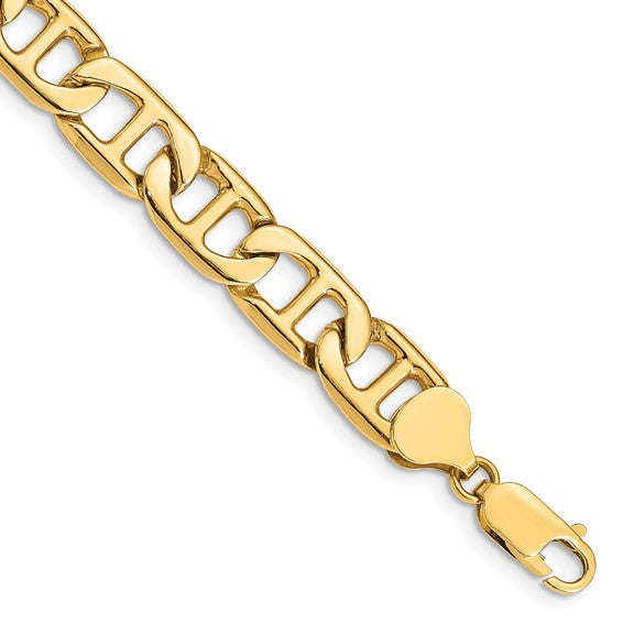 Solid Hand Polished Anchor Link