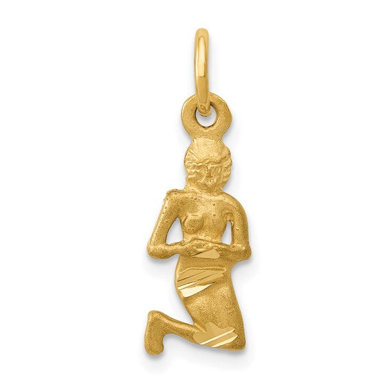 Diamond-Cut Zodiac Charm