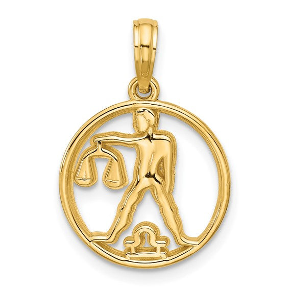 Round Zodiac Charm