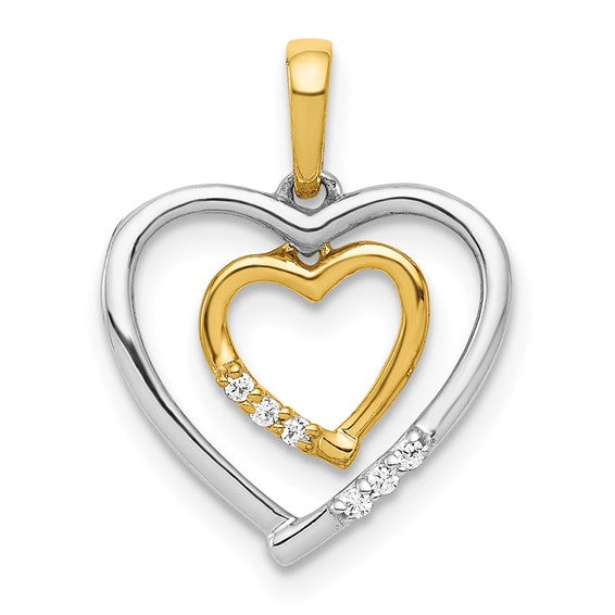 Double Heart Spark Pendant